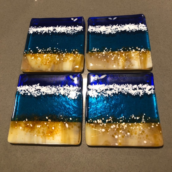 Handmade Glass Coasters - Picture 4 of 4